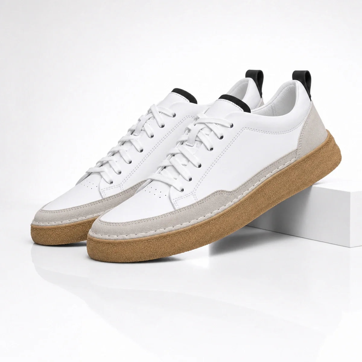 Bern Hand-Stitched Leather Sneakers