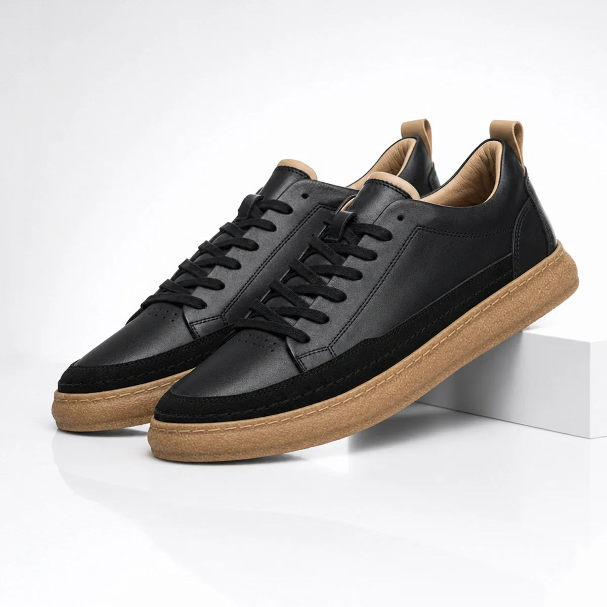 Bern Hand-Stitched Leather Sneakers