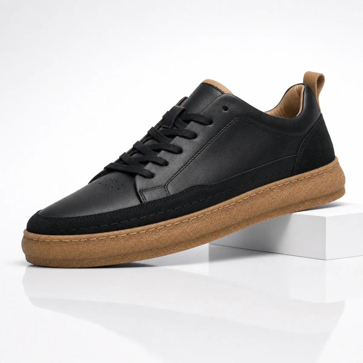 Bern Hand-Stitched Leather Sneakers