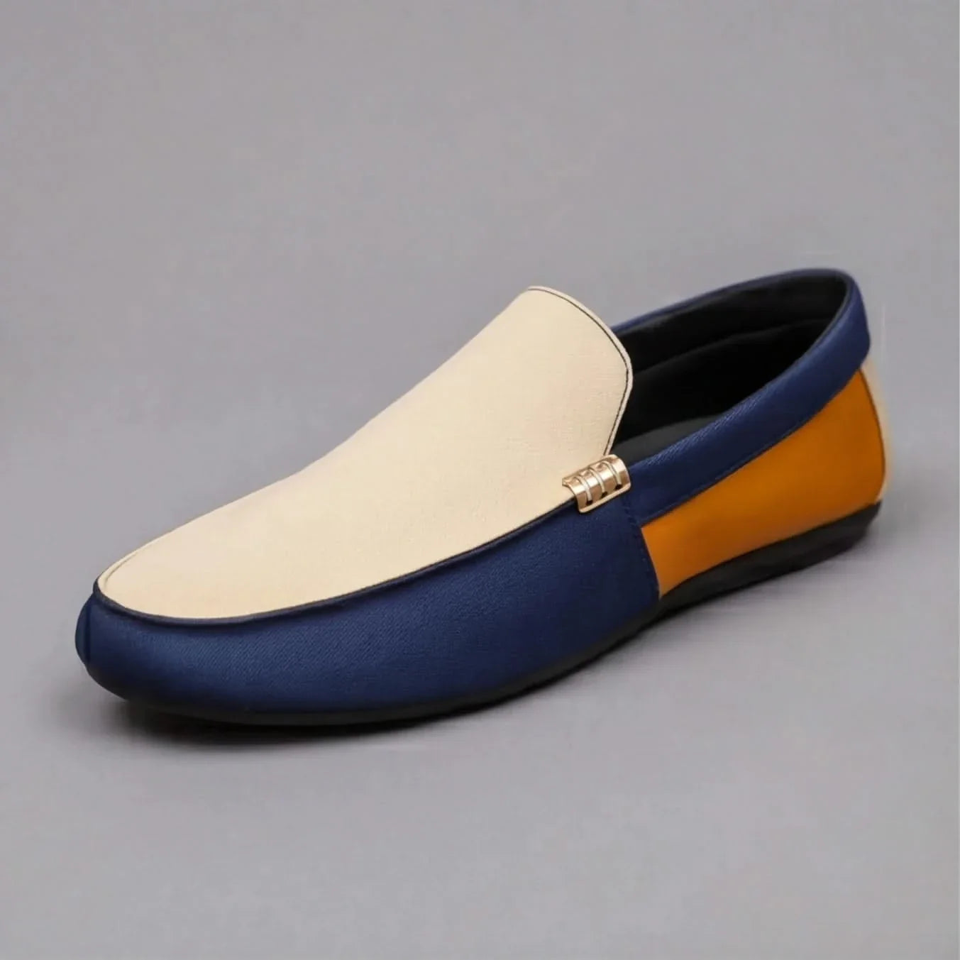 Valencia Patchwork Canvas Loafers