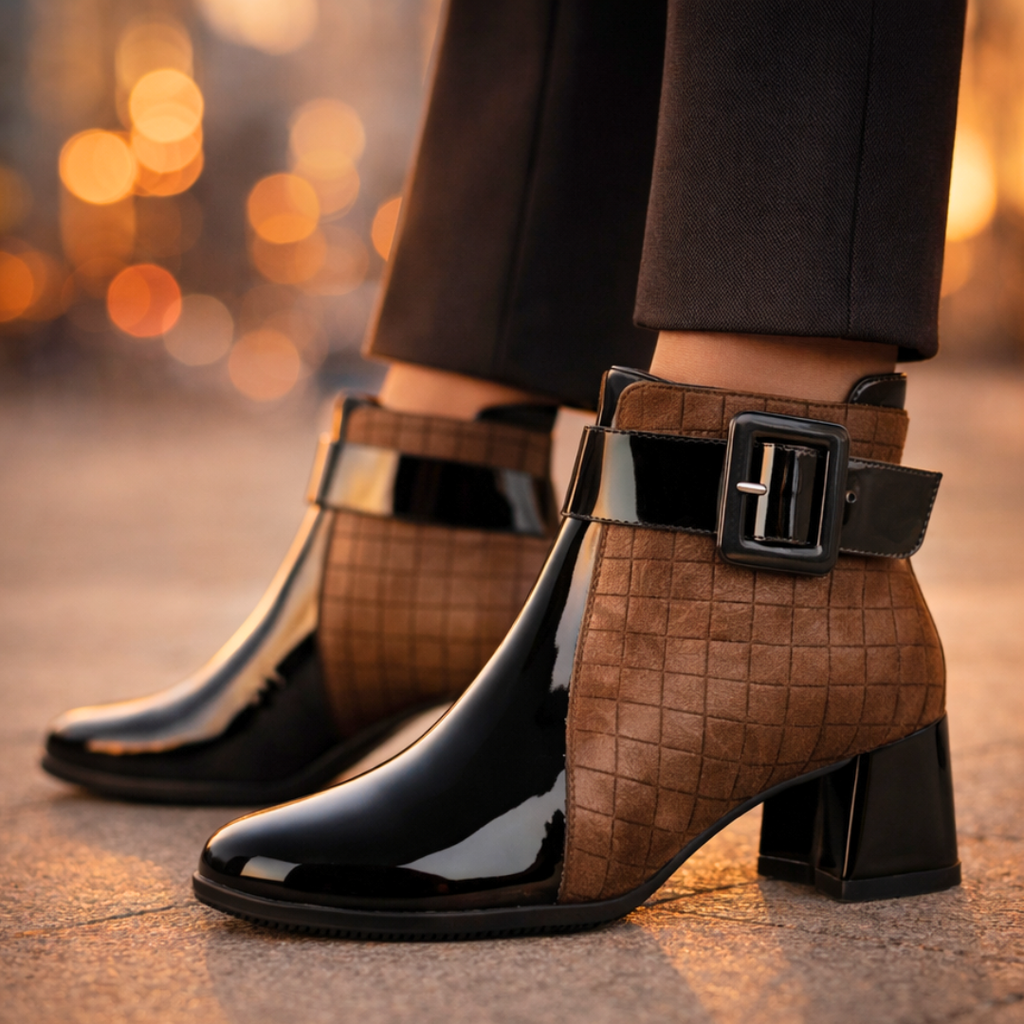 Michigan Leather Ankle Boots