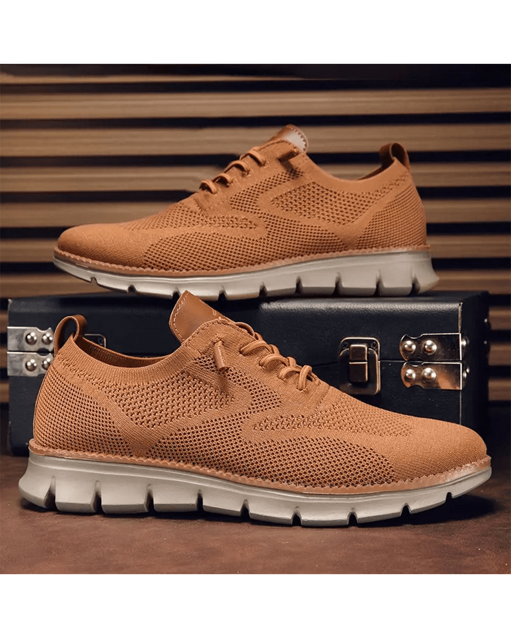 Crown Point Mesh Brogue Sneakers