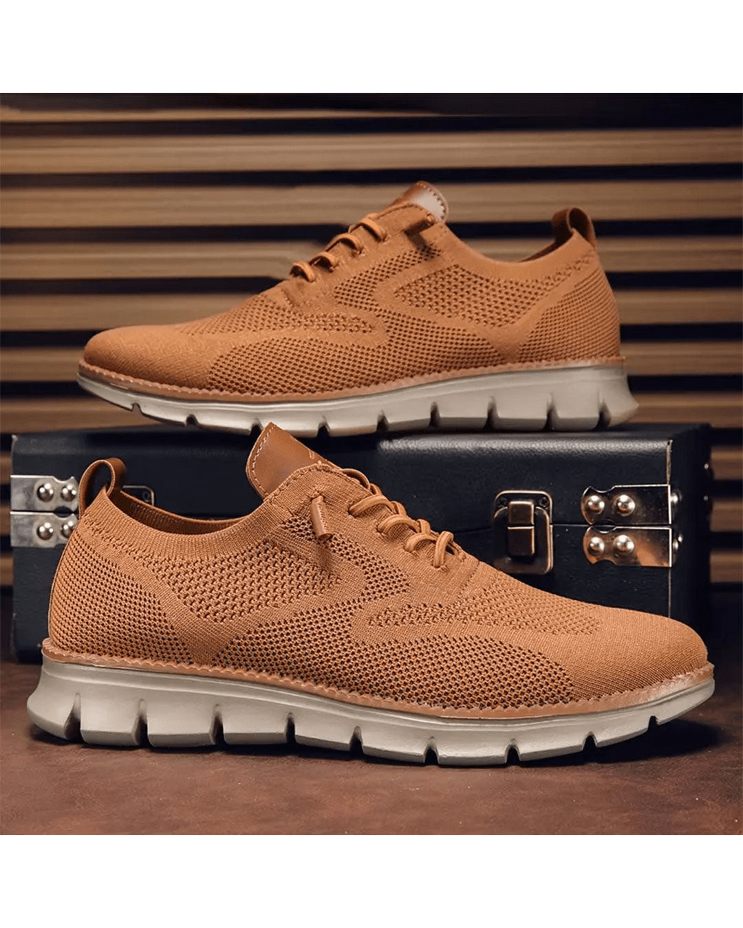 Crown Point Mesh Brogue Sneakers