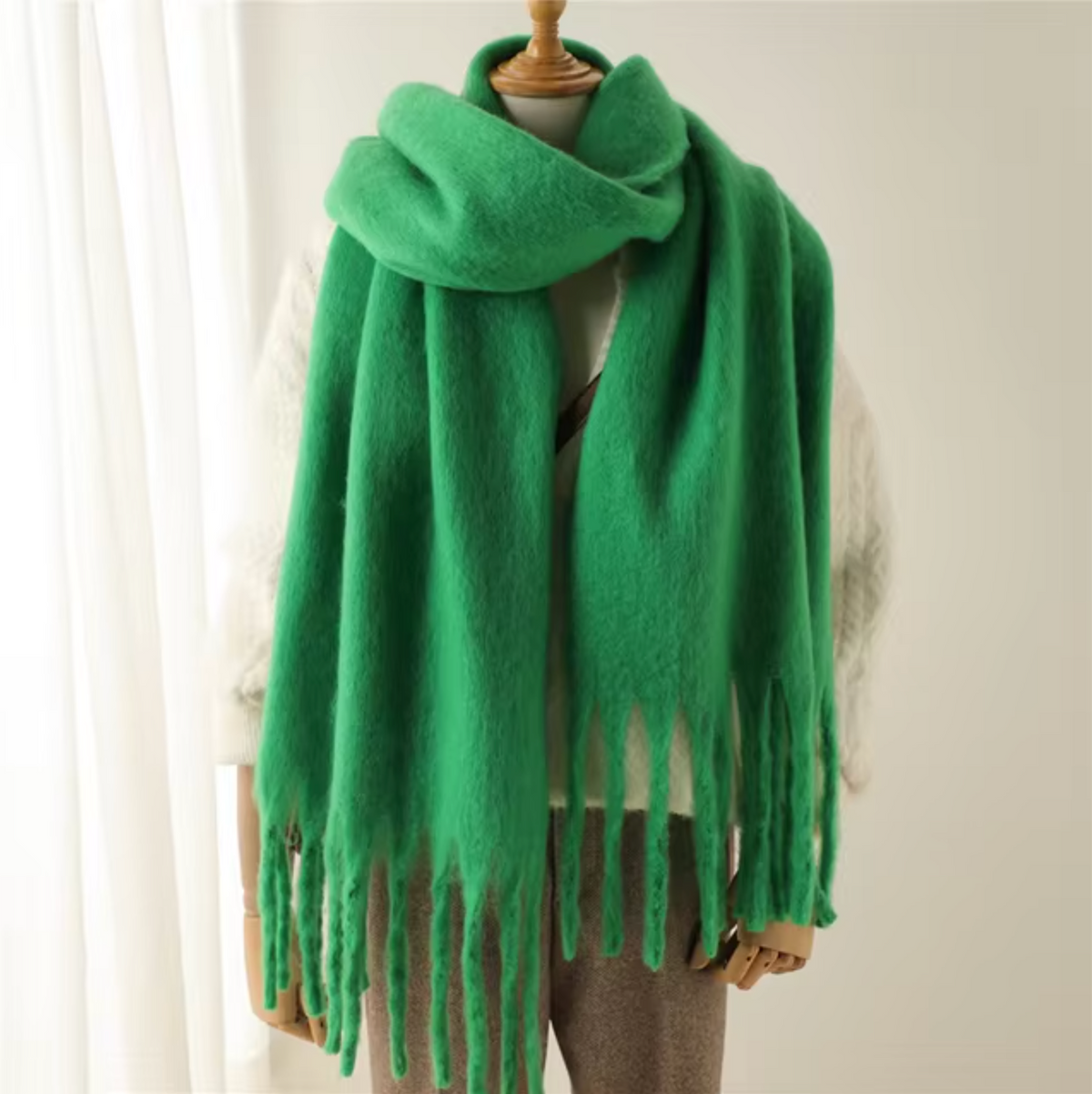 St. Moritz Tasselled Pashmina Scarf