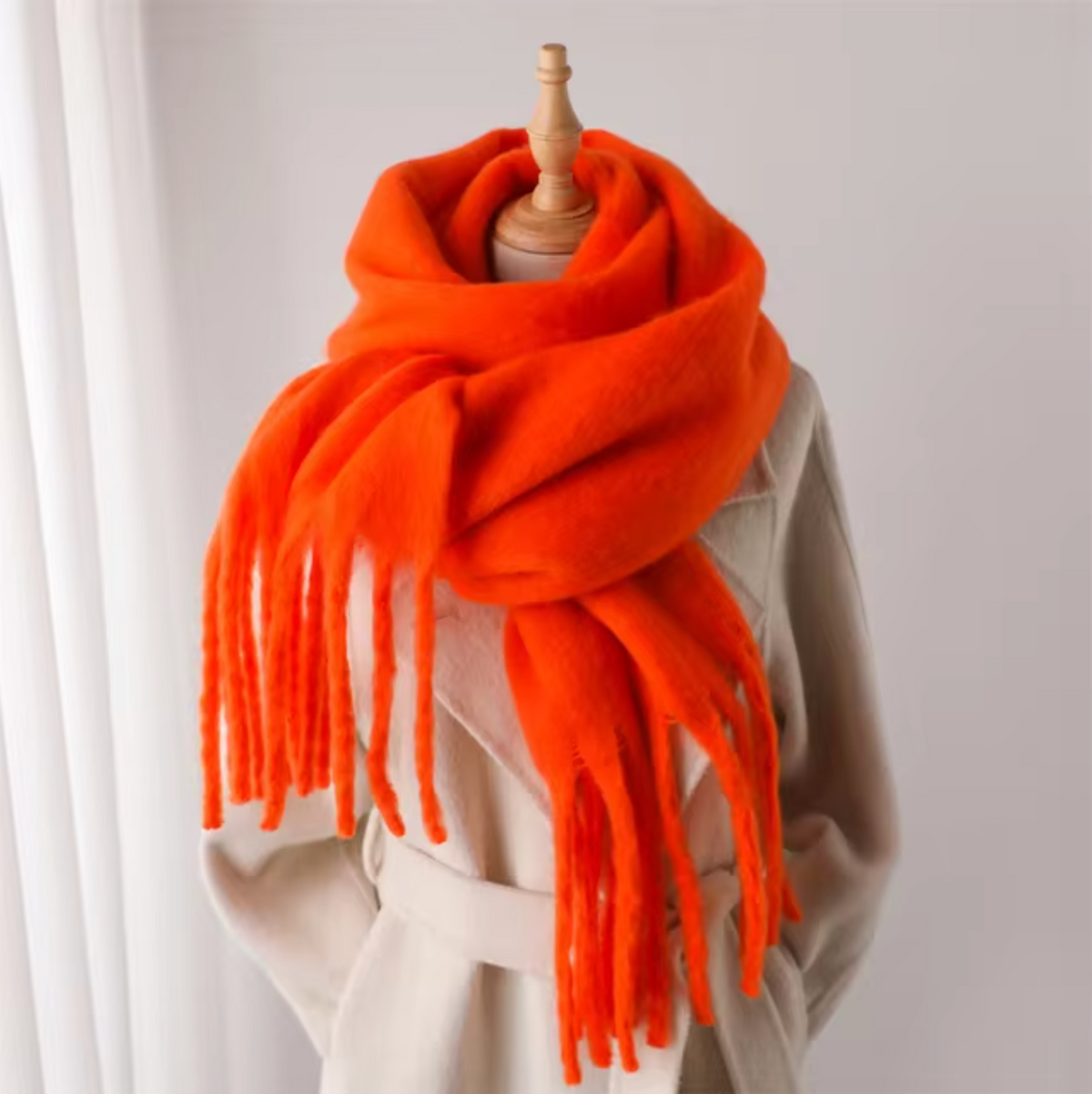 St. Moritz Tasselled Pashmina Scarf