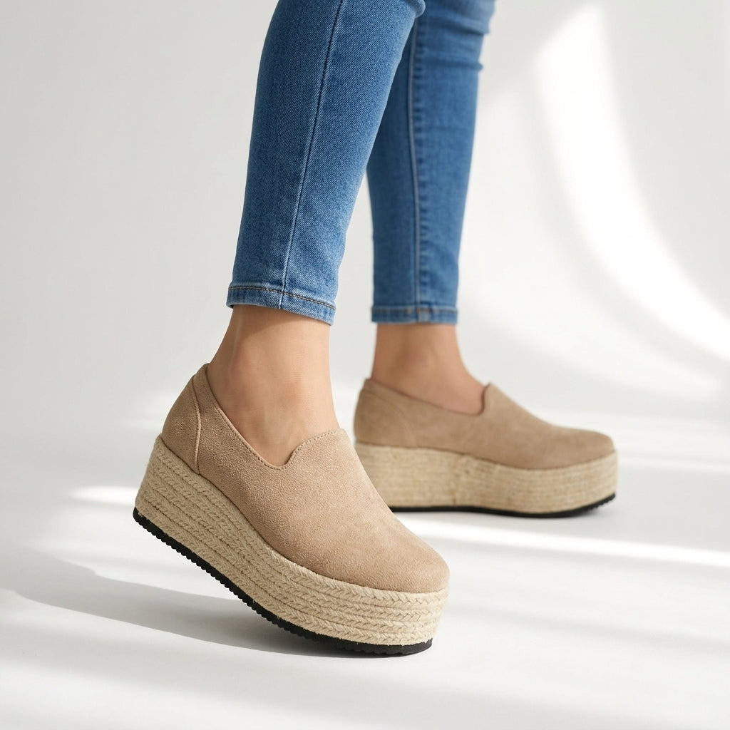 Tana Braided Platform Slip-On Shoes