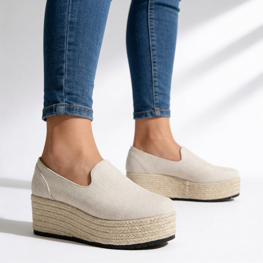 Tana Braided Platform Slip-On Shoes