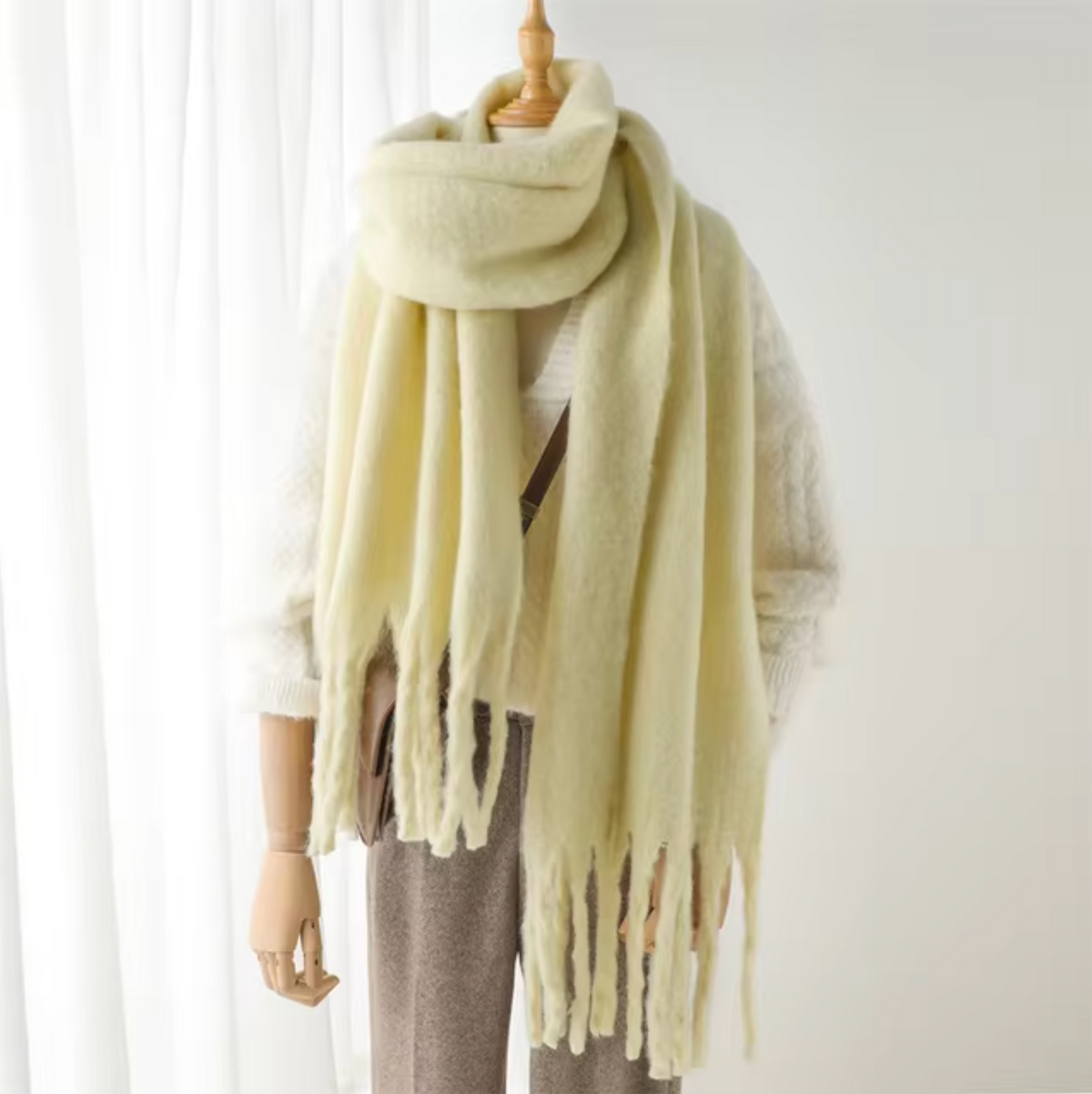 St. Moritz Tasselled Pashmina Scarf