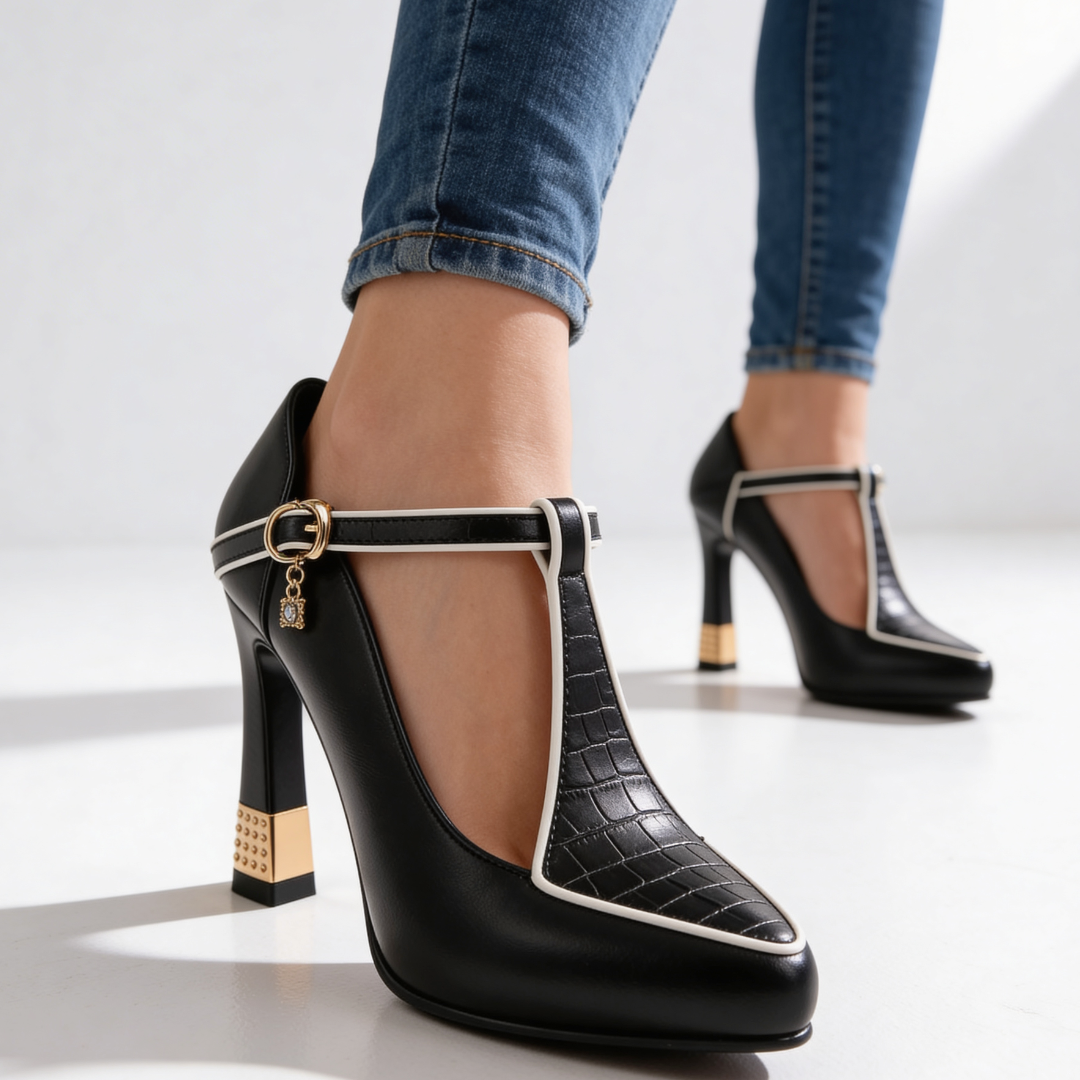 Denali Studded Block Heel Pumps