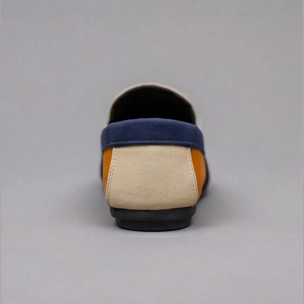 Valencia Patchwork Canvas Loafers