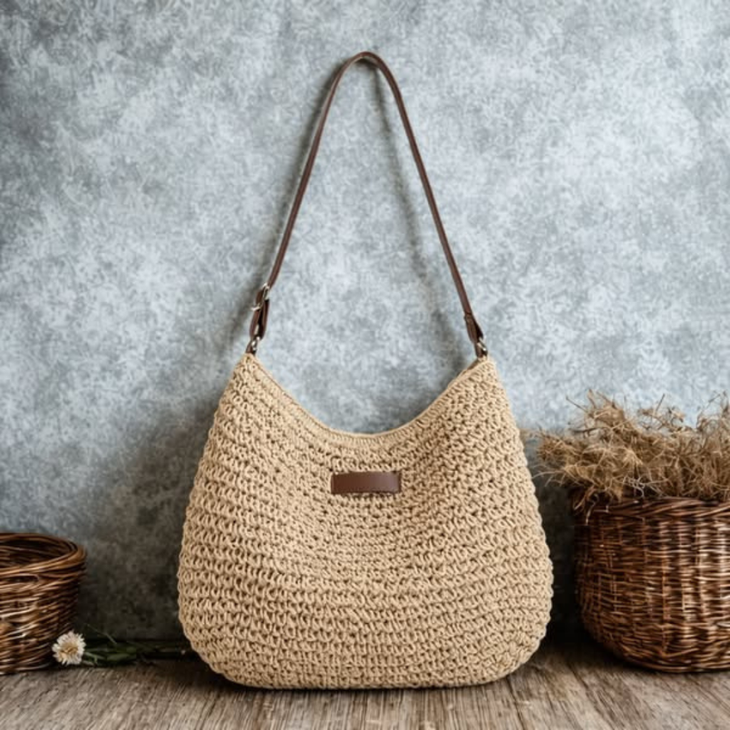 Sumba Woven Straw Sling Bag