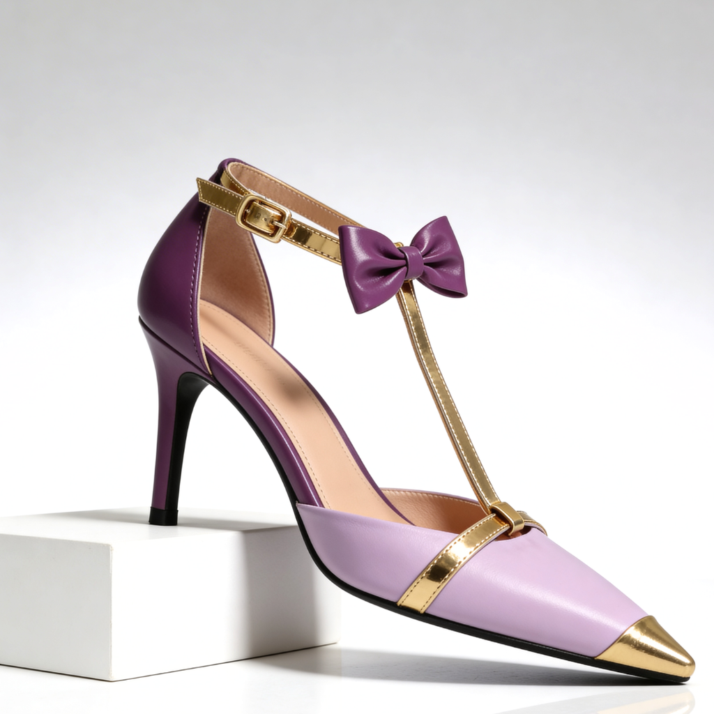 Volta Satin Bow Stiletto Pumps