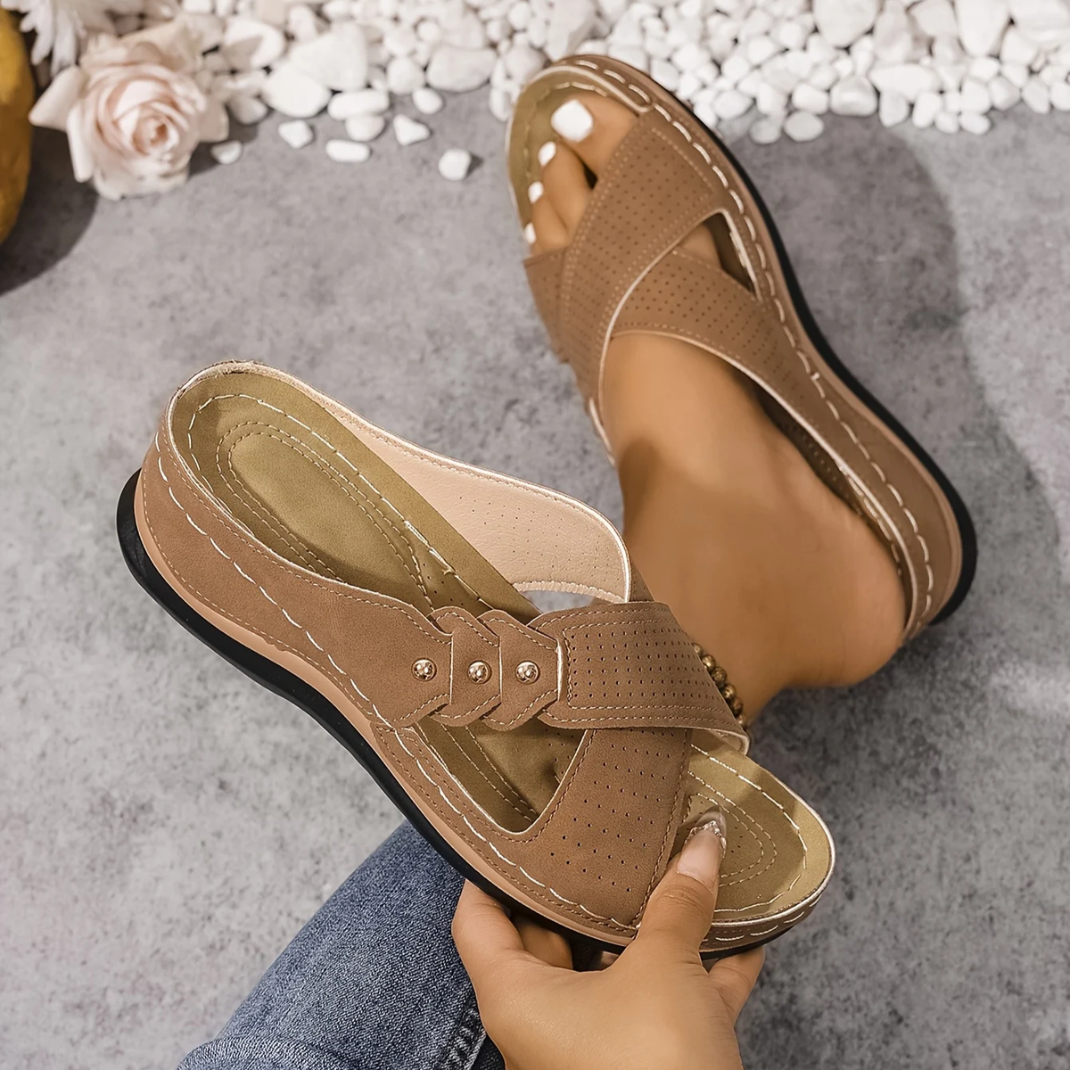 Port Fairy Orthopedic Wedge Sandals