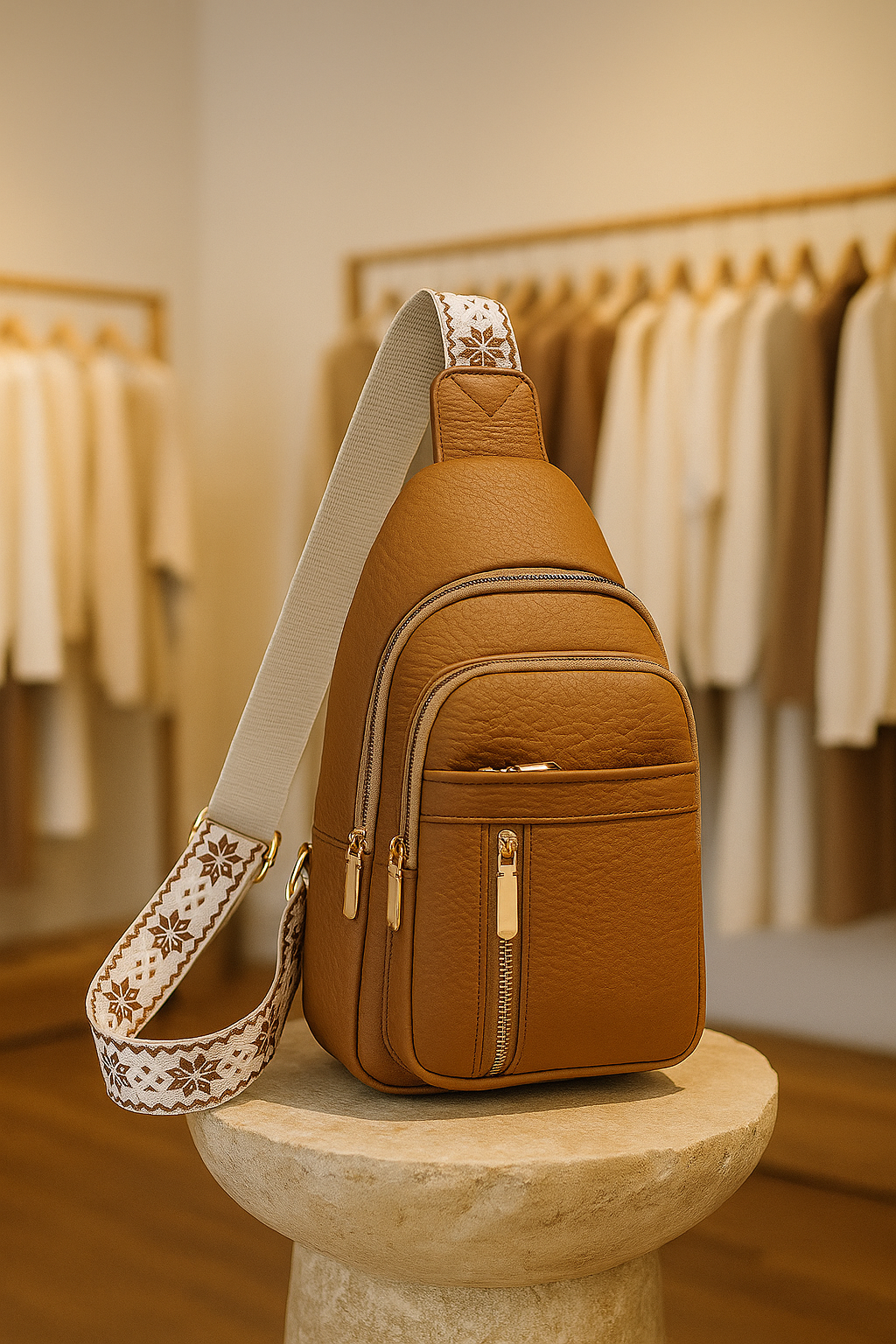 Visby Vintage Leather Sling Bag