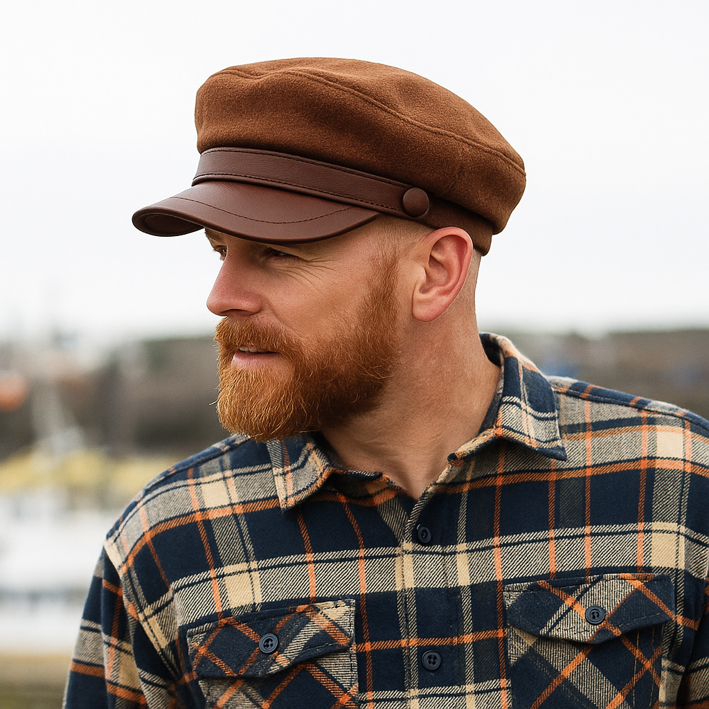 Galway Felt & Leather Fisherman Cap