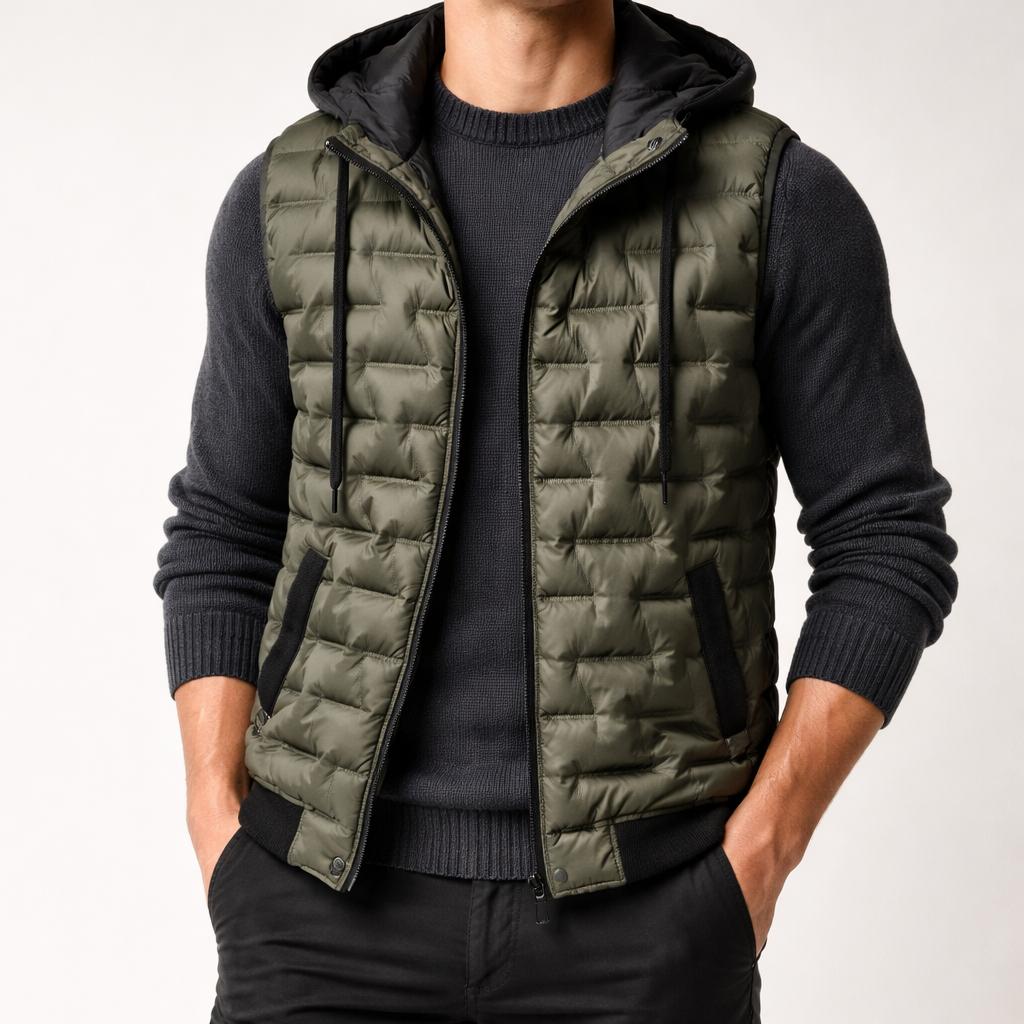 Harlow Box-Quilt Puffer Vest