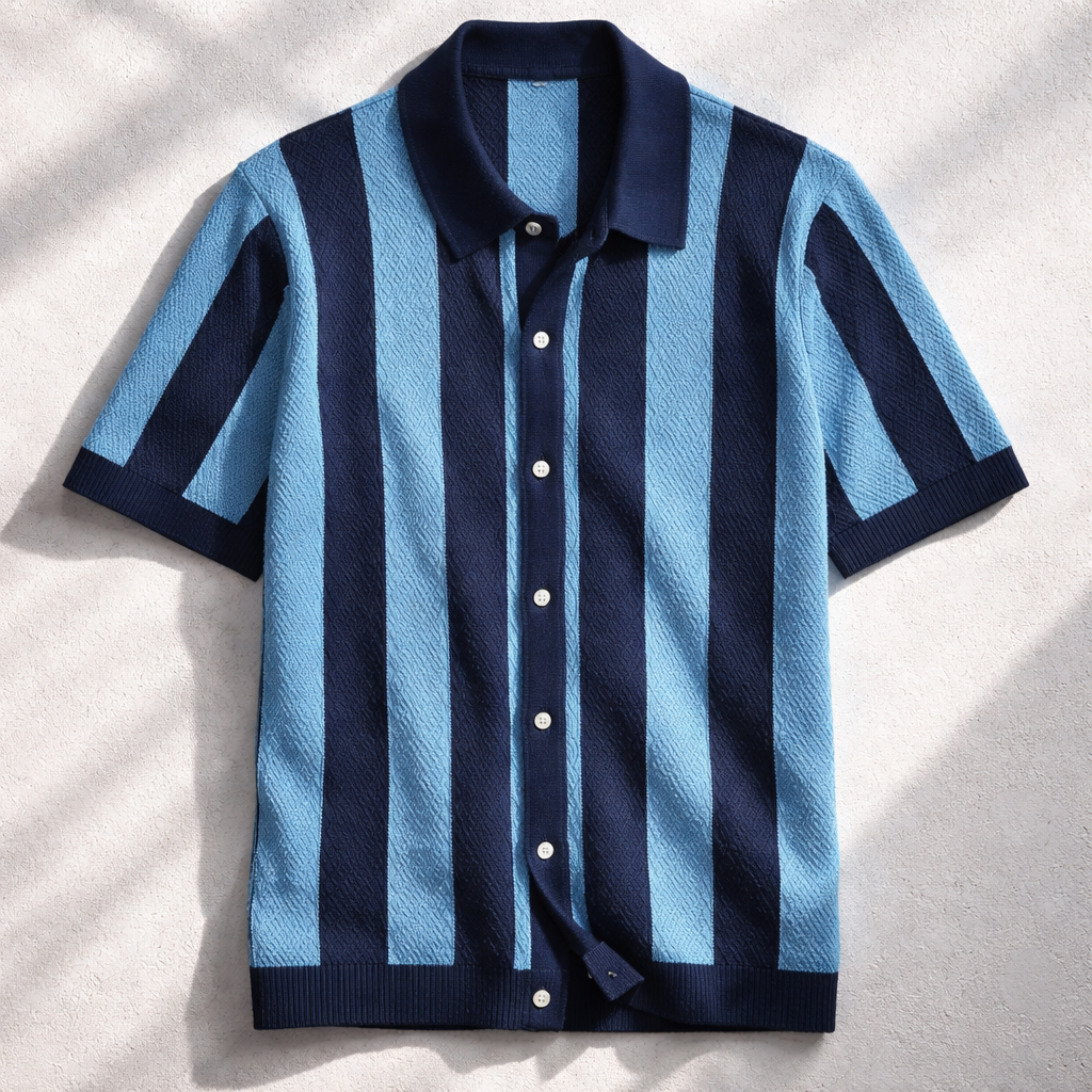 Cadaqués Striped Button-Up Shirt