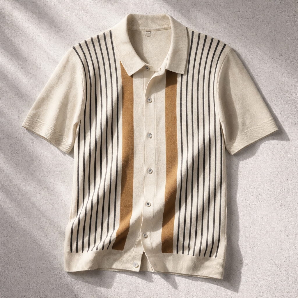 Cadaqués Striped Button-Up Shirt