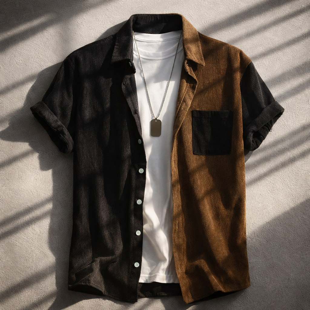 Rye Dual-Tone Corduroy Shirt