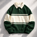 Corfe Striped Long-Sleeve Polo