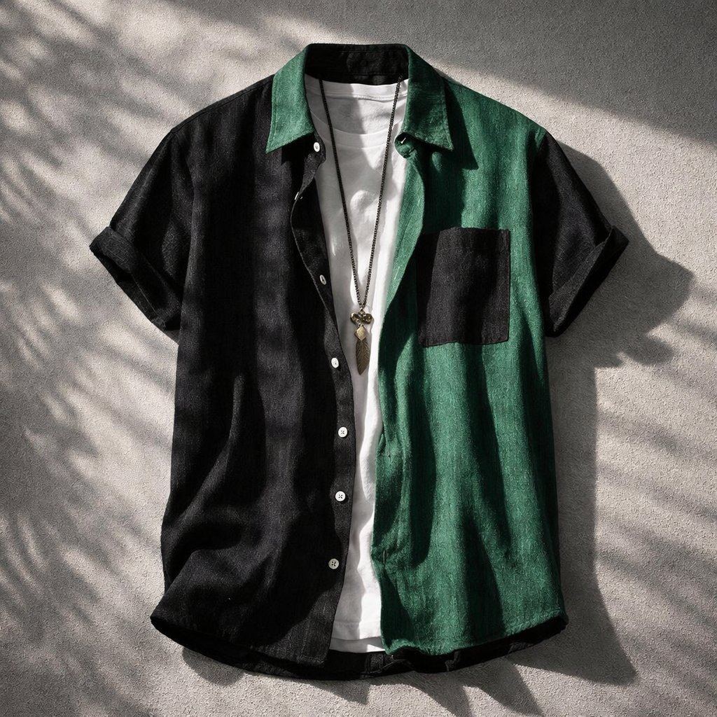 Rye Dual-Tone Corduroy Shirt