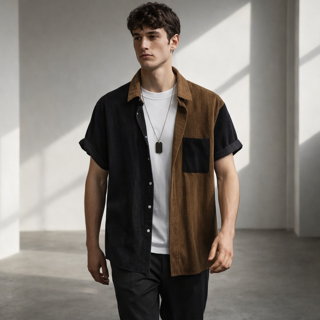 Rye Dual-Tone Corduroy Shirt