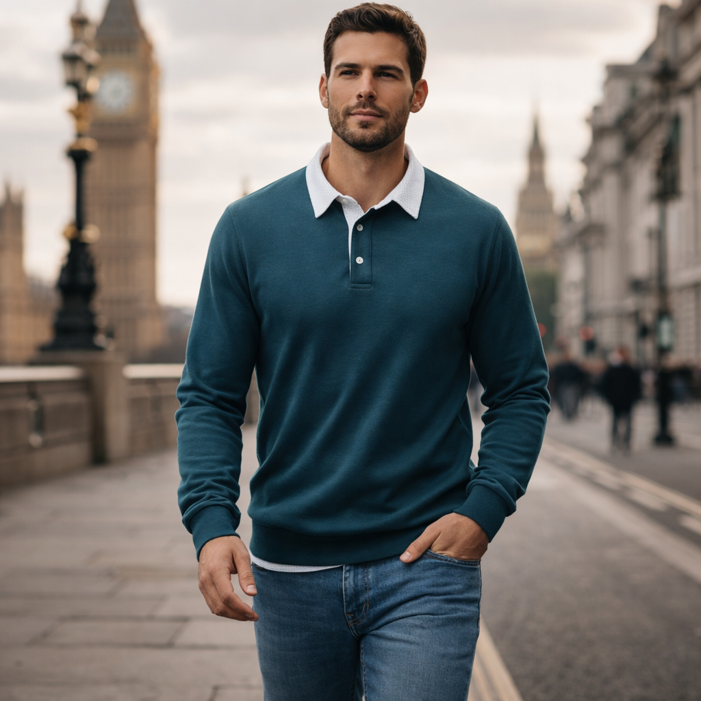Shaftesbury Collared Sweatshirt