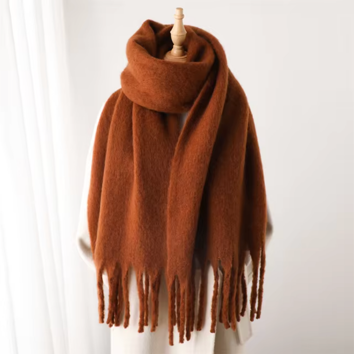 St. Moritz Tasselled Pashmina Scarf