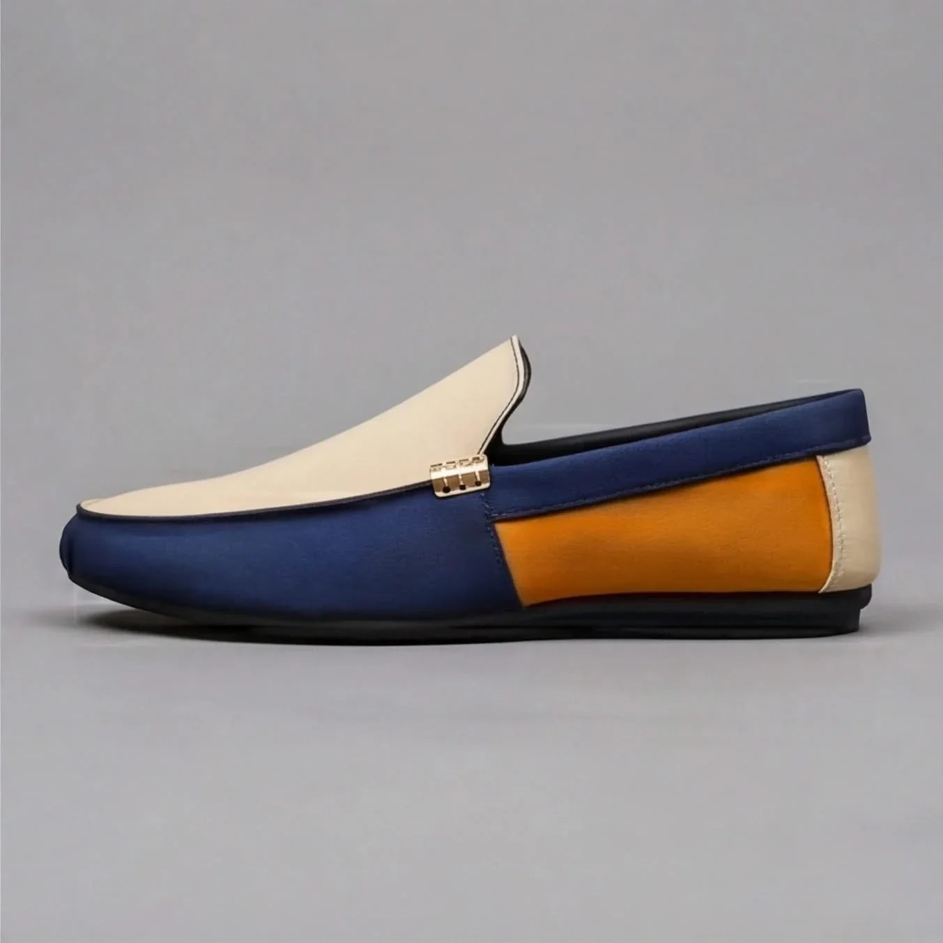 Valencia Patchwork Canvas Loafers