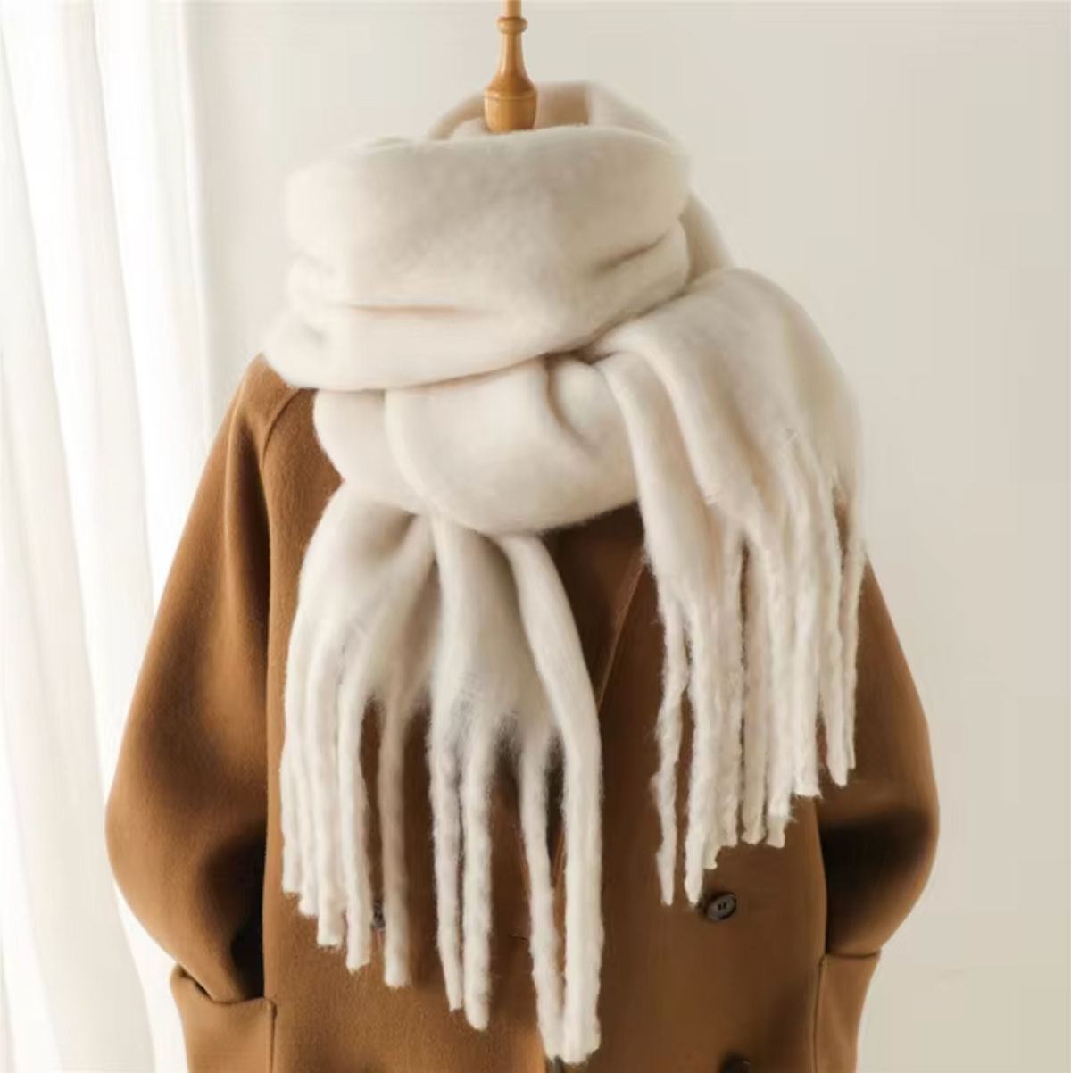 St. Moritz Tasselled Pashmina Scarf
