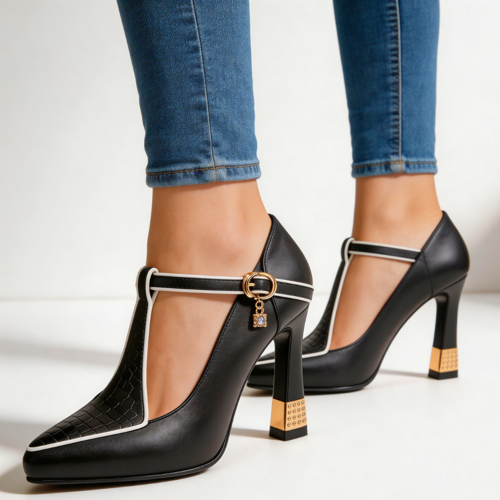 Denali Studded Block Heel Pumps