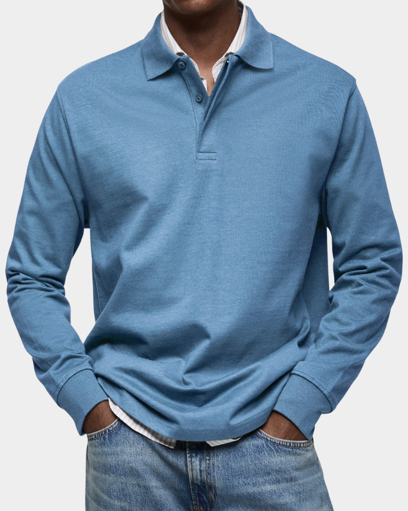 Casa Mila Long-Sleeve Polo Shirt