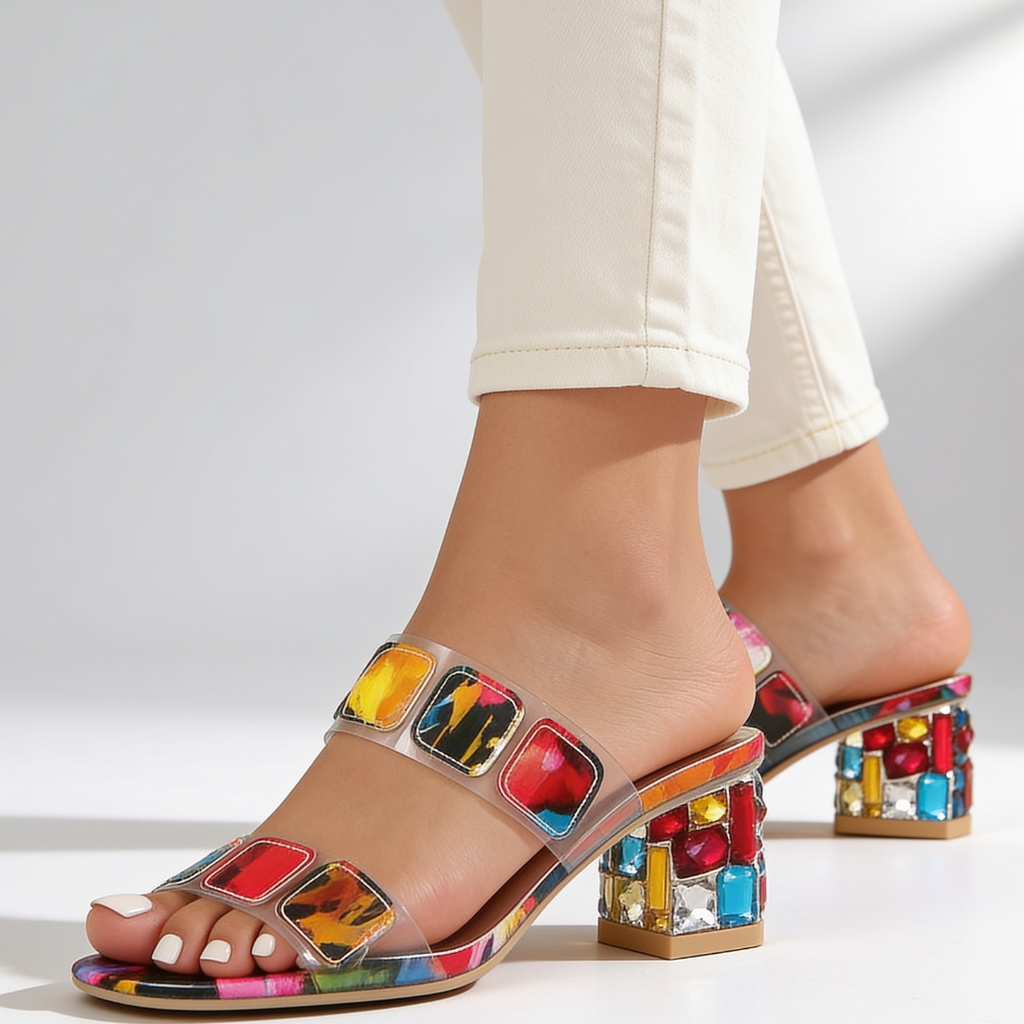 Constance Jewel Heel Sandals