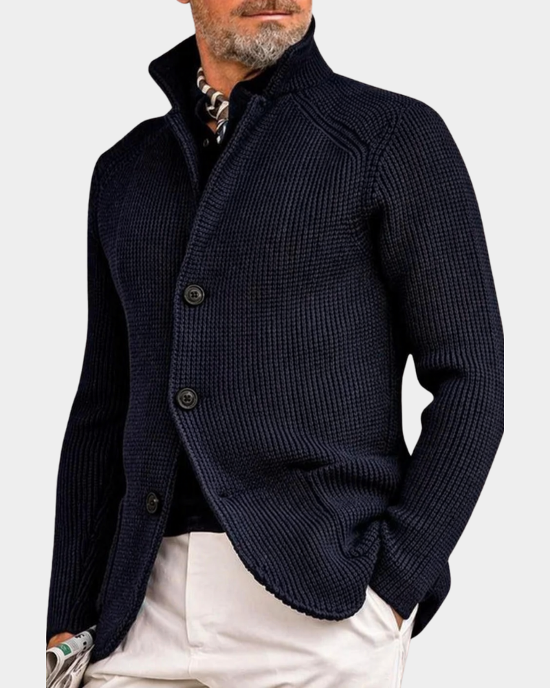 Arriaga Stand-Collar Knit Coat
