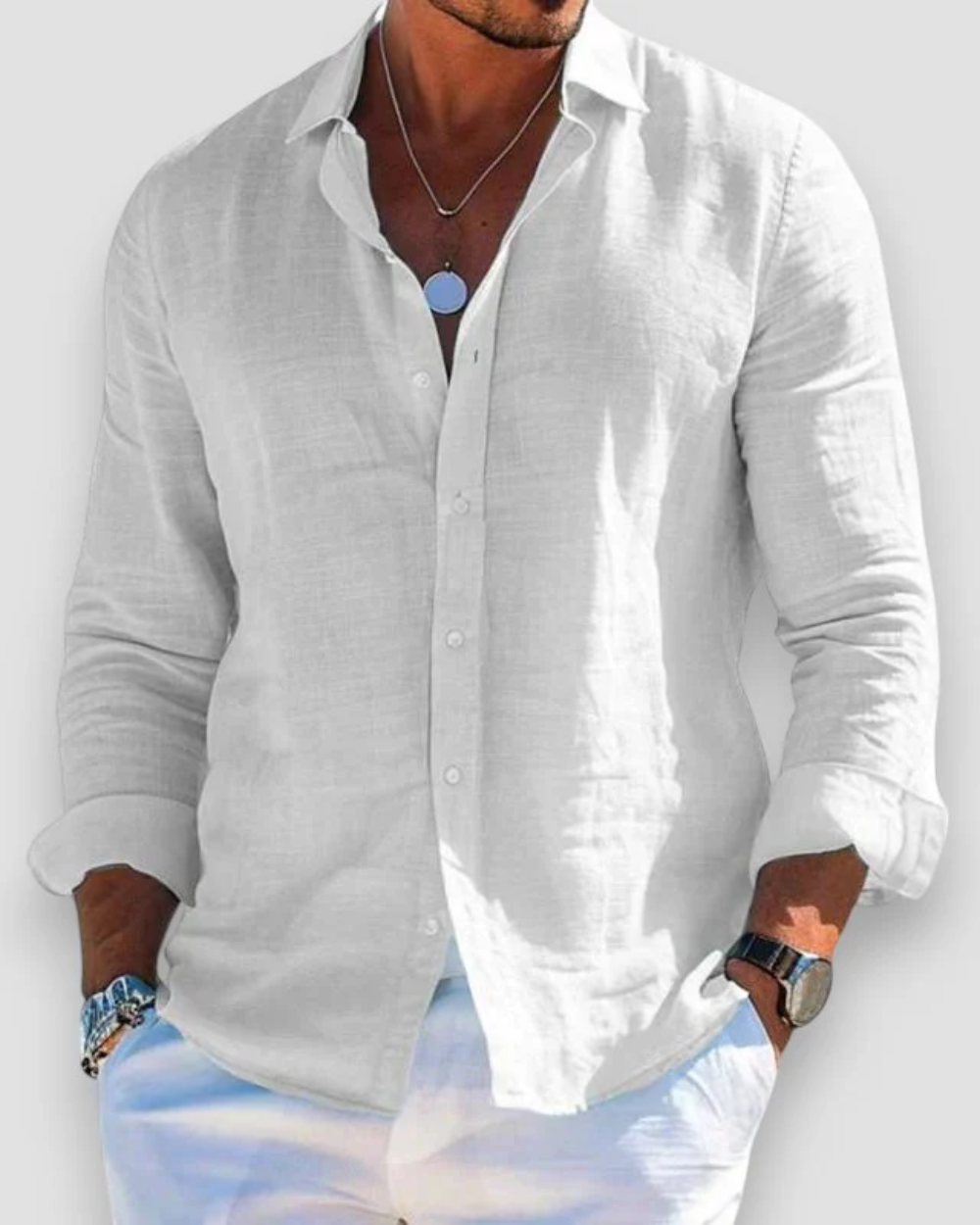 Maui Linen-Blend Shirt