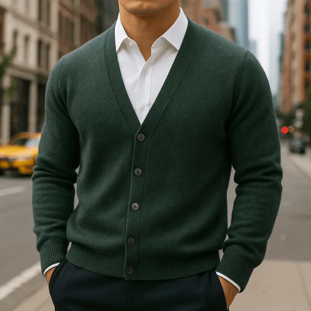 Grindelwald Brushed Cashmere V-Neck Cardigan