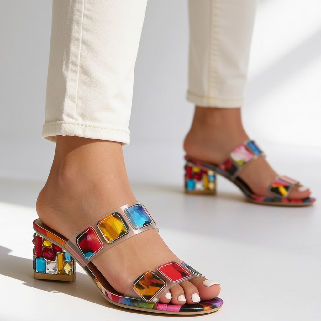 Constance Jewel Heel Sandals