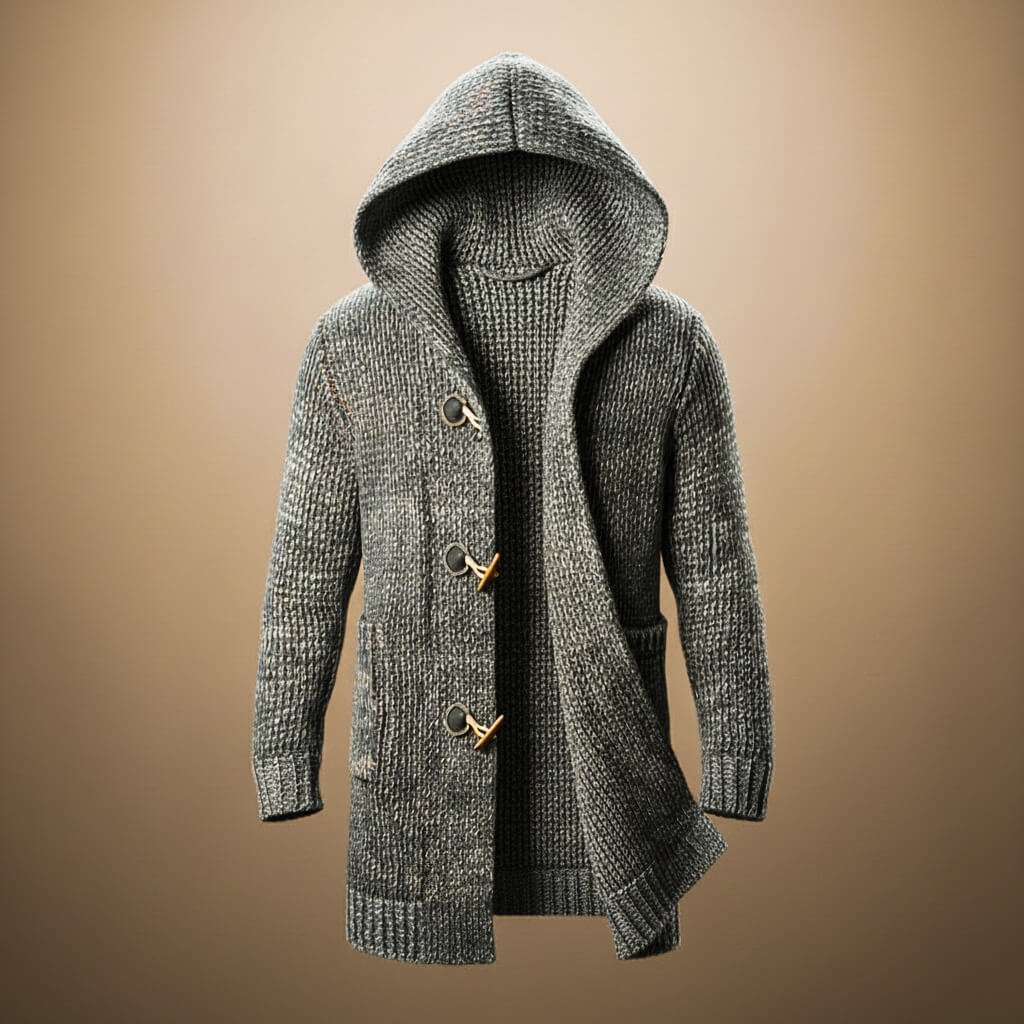 Beauly Wool Hooded Toggle Cardigan
