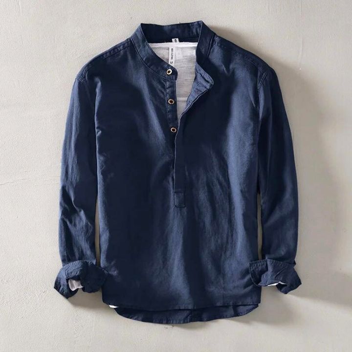Mercer Band Collar Shirt