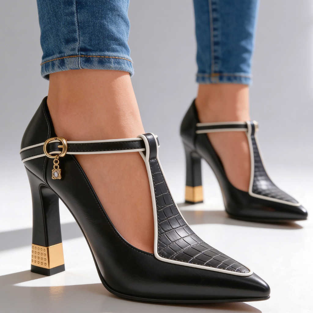 Denali Studded Block Heel Pumps