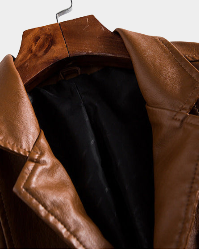 Fitz Roy Tailored Leather Blazer Jacket