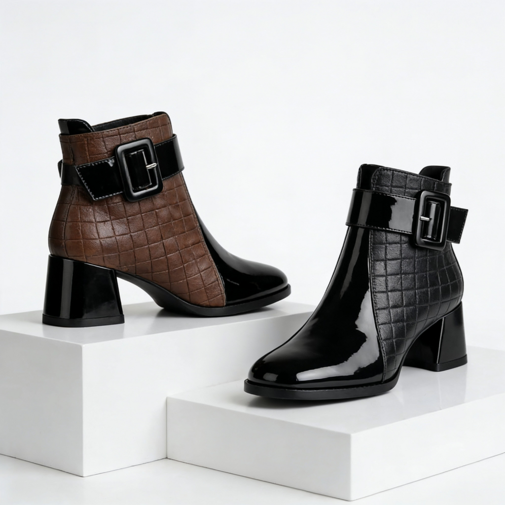 Michigan Leather Ankle Boots