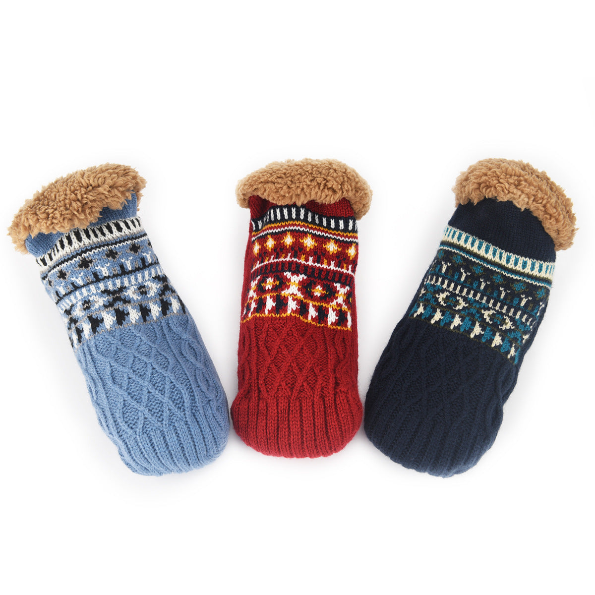 Heart Stitch Sherpa Socks
