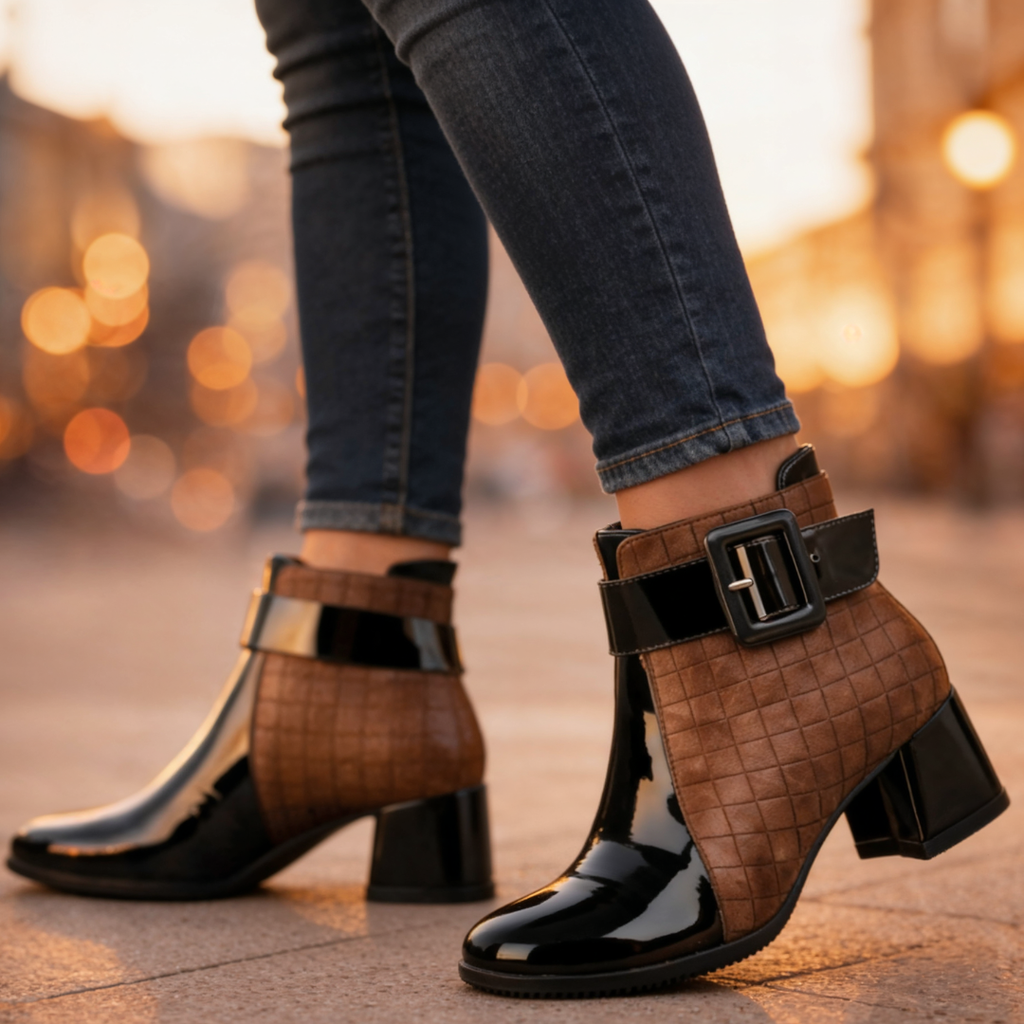 Michigan Leather Ankle Boots