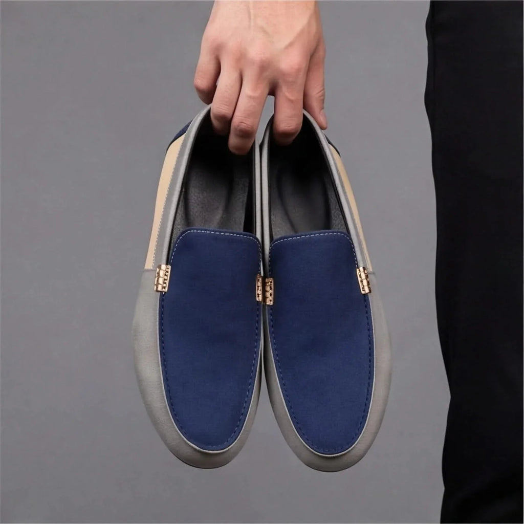Valencia Patchwork Canvas Loafers