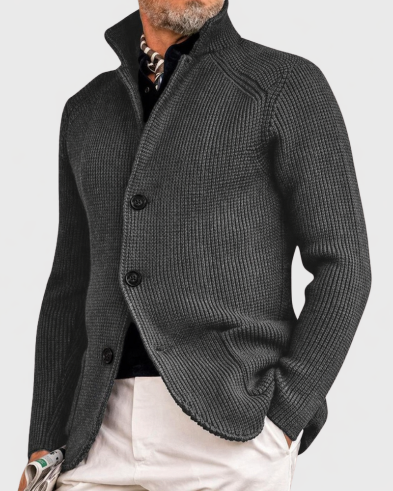 Arriaga Stand-Collar Knit Coat