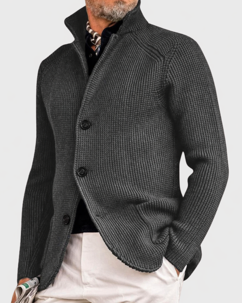 Arriaga Stand-Collar Knit Coat