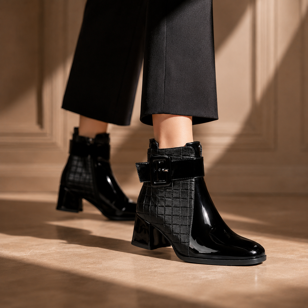 Michigan Leather Ankle Boots