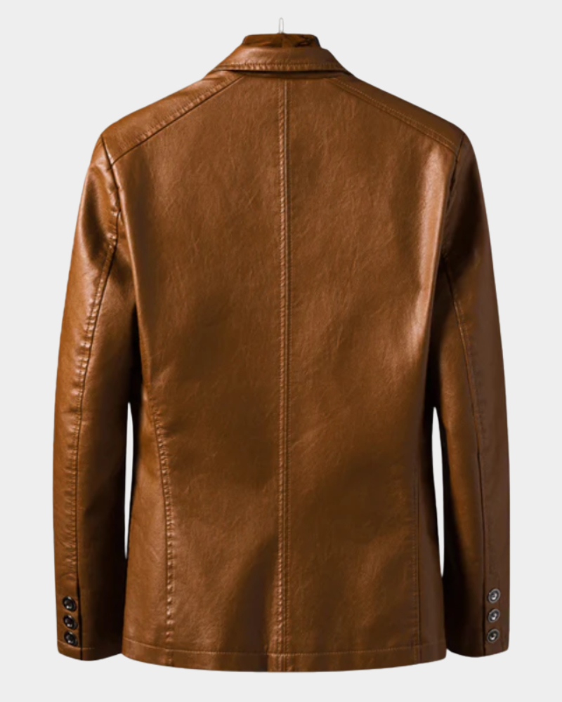 Fitz Roy Tailored Leather Blazer Jacket