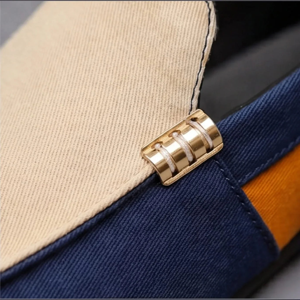 Valencia Patchwork Canvas Loafers